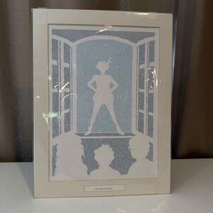 Litographs Peter Pan by J.M. Barrie Book Text Typography Art Print Poster 12x16